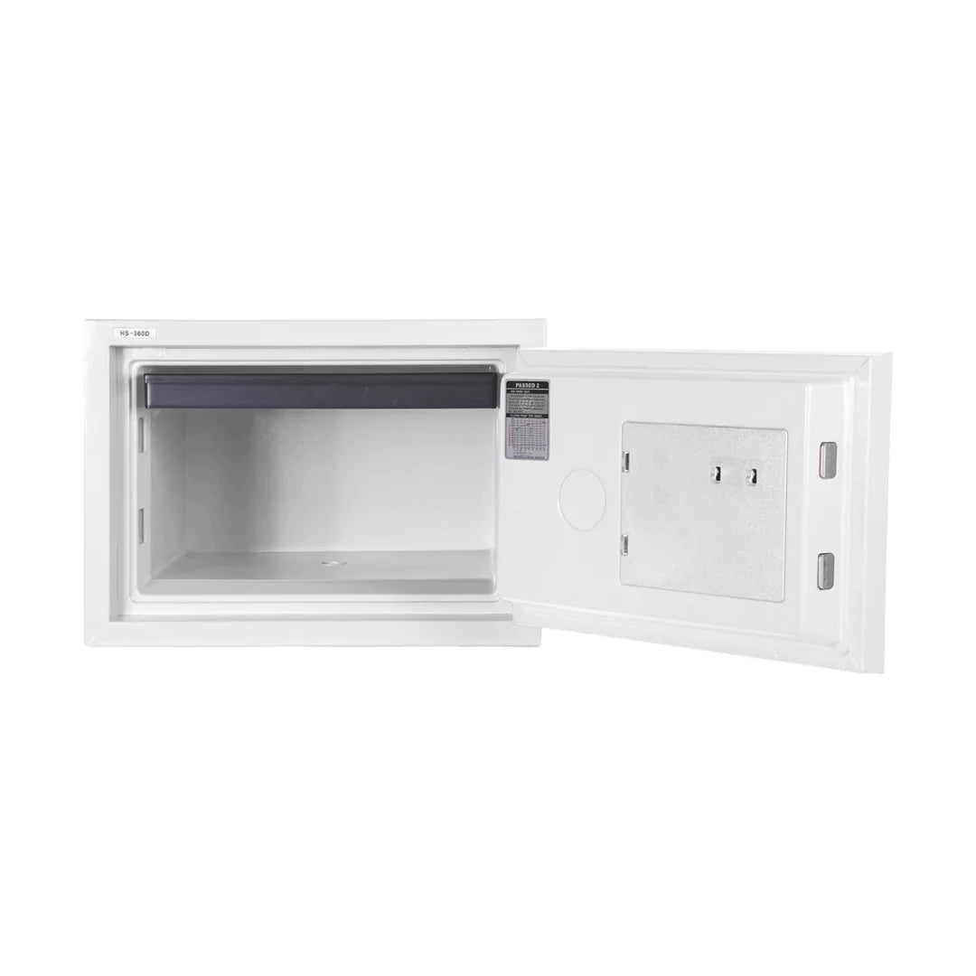 Hollon HS-360E 2-Hour Fireproof Home Safe with the door opened