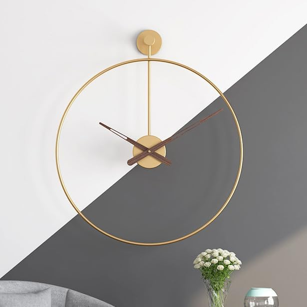 Minimalist 16-Inch Wall Clock | Modern Silent Design for Living Room & Office