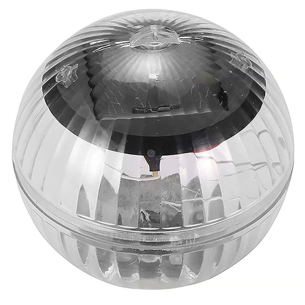 Clear reflective ball with a cracked surface on a white background
