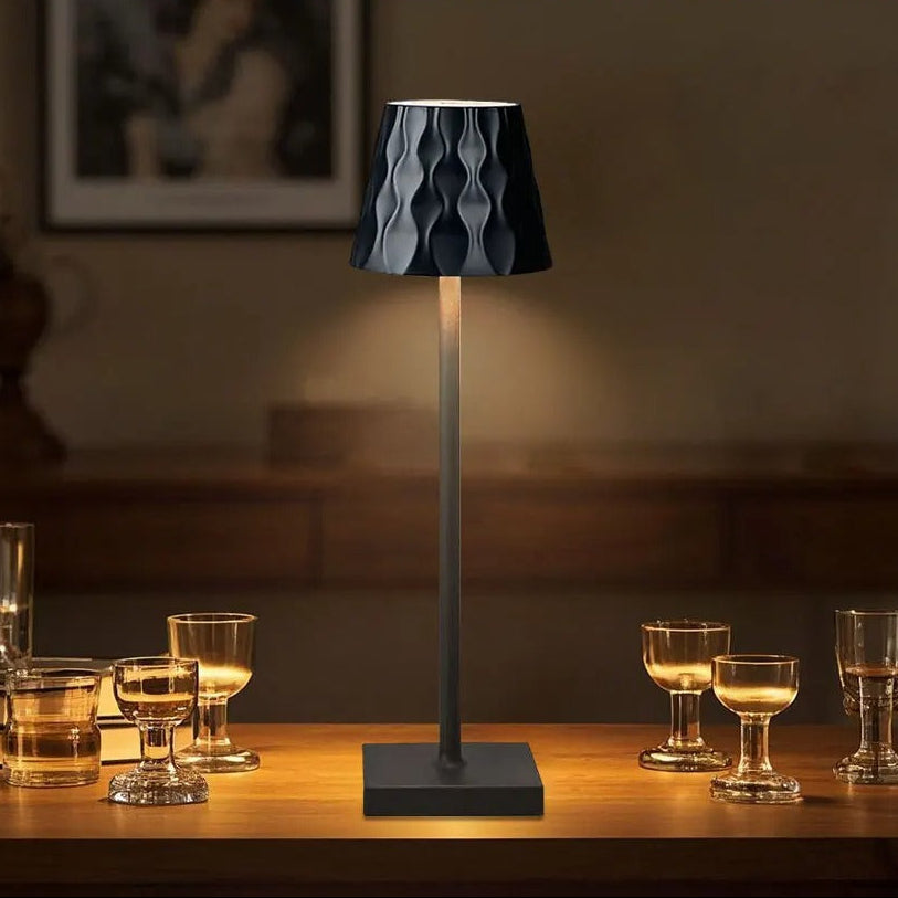 Elegant Ripple Pattern LED Lamp - 1
