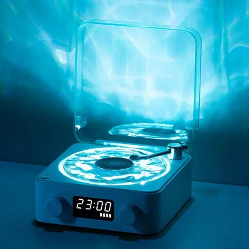 Decorative light with RGB and soft modes on a blue background