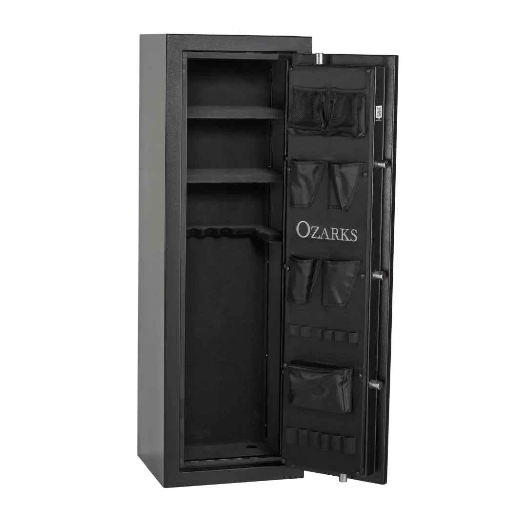 Hayman OZ-5518 Ozarks Gun Safe with the door opened