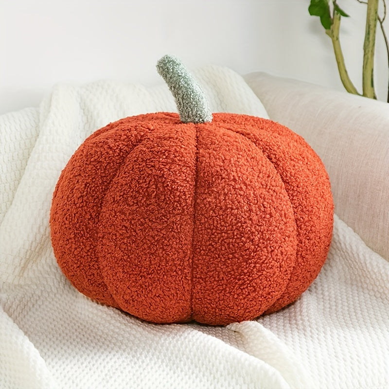 Cozy Pumpkin Cushion – Soft Plush Decorative Pillow for Fall, Halloween & Home Decor – Cute & Comfortable Accent