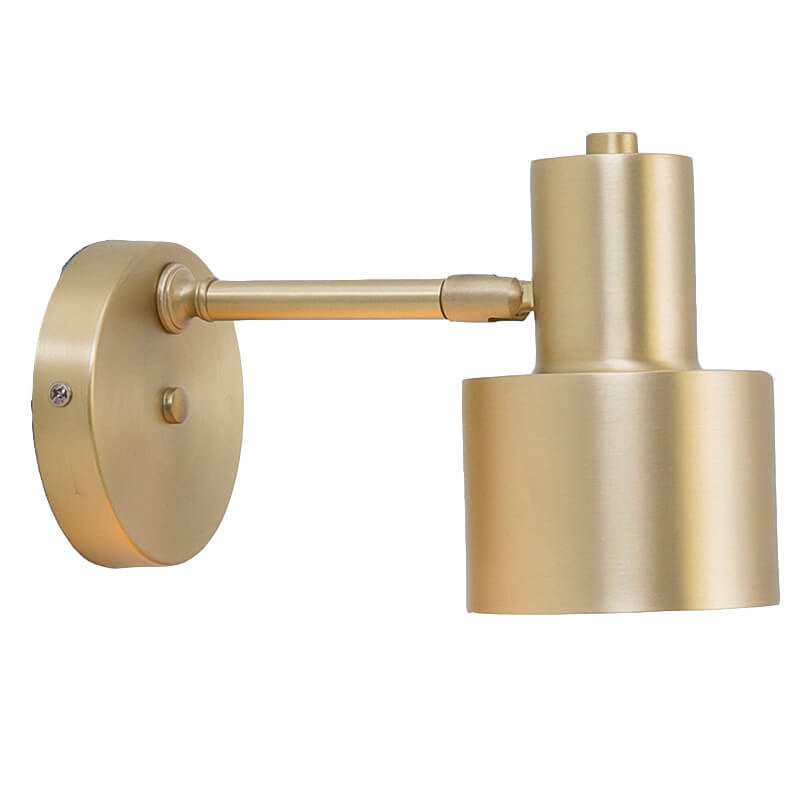Gold wall sconce on a white background