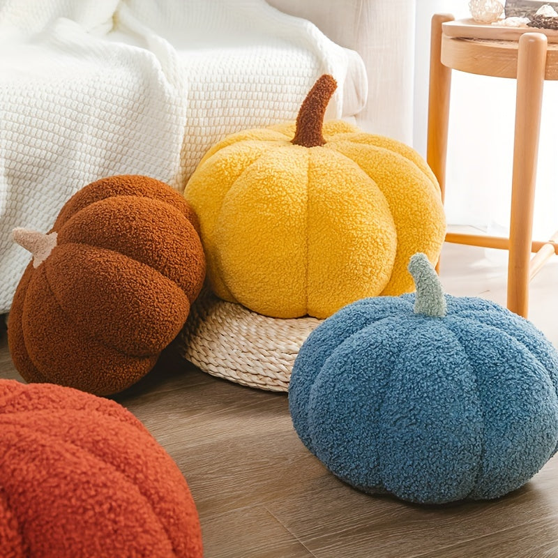 Cozy Pumpkin Cushion – Soft Plush Decorative Pillow for Fall, Halloween & Home Decor – Cute & Comfortable Accent