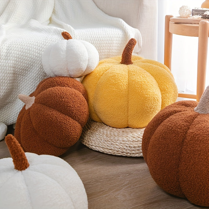 Cozy Pumpkin Cushion – Soft Plush Decorative Pillow for Fall, Halloween & Home Decor – Cute & Comfortable Accent