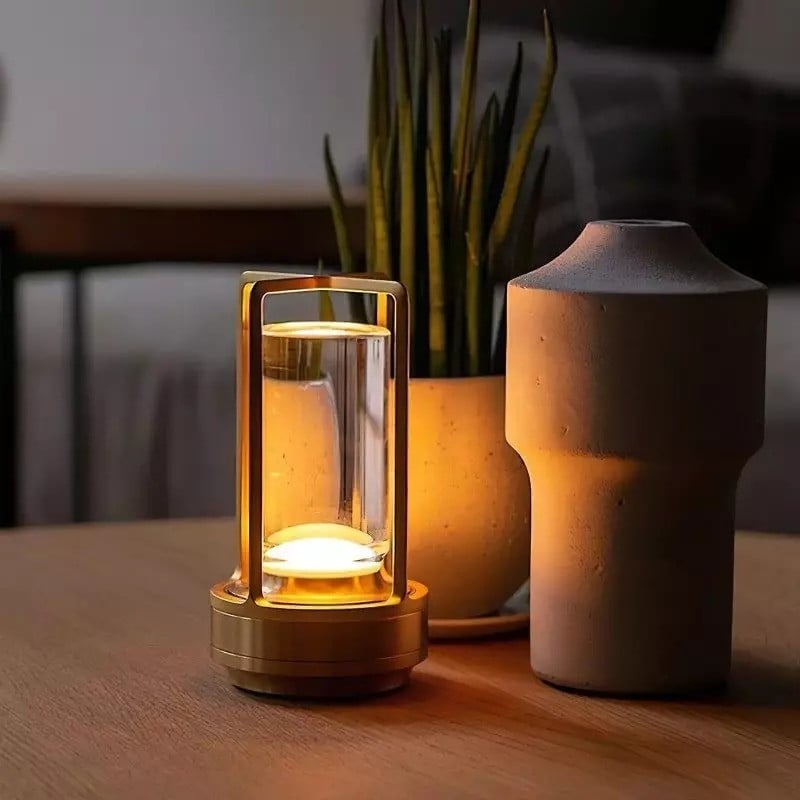 Rechargeable Crystal Lantern – Portable Ambient Light for Indoors & Outdoors