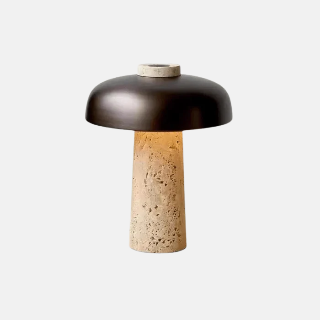 StoneAura | Travertine Table Lighting