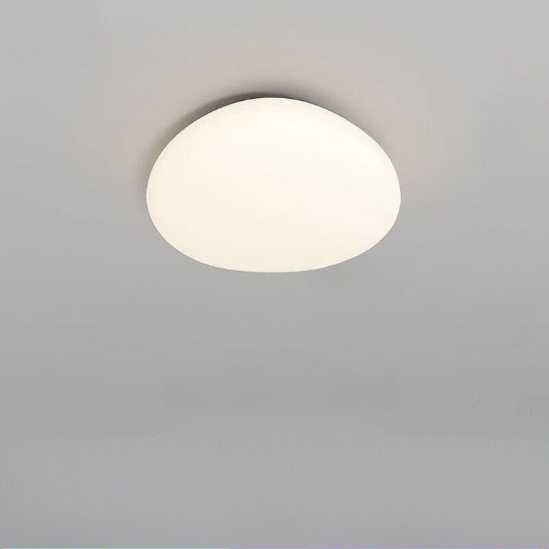 Round ceiling light fixture on a gray background
