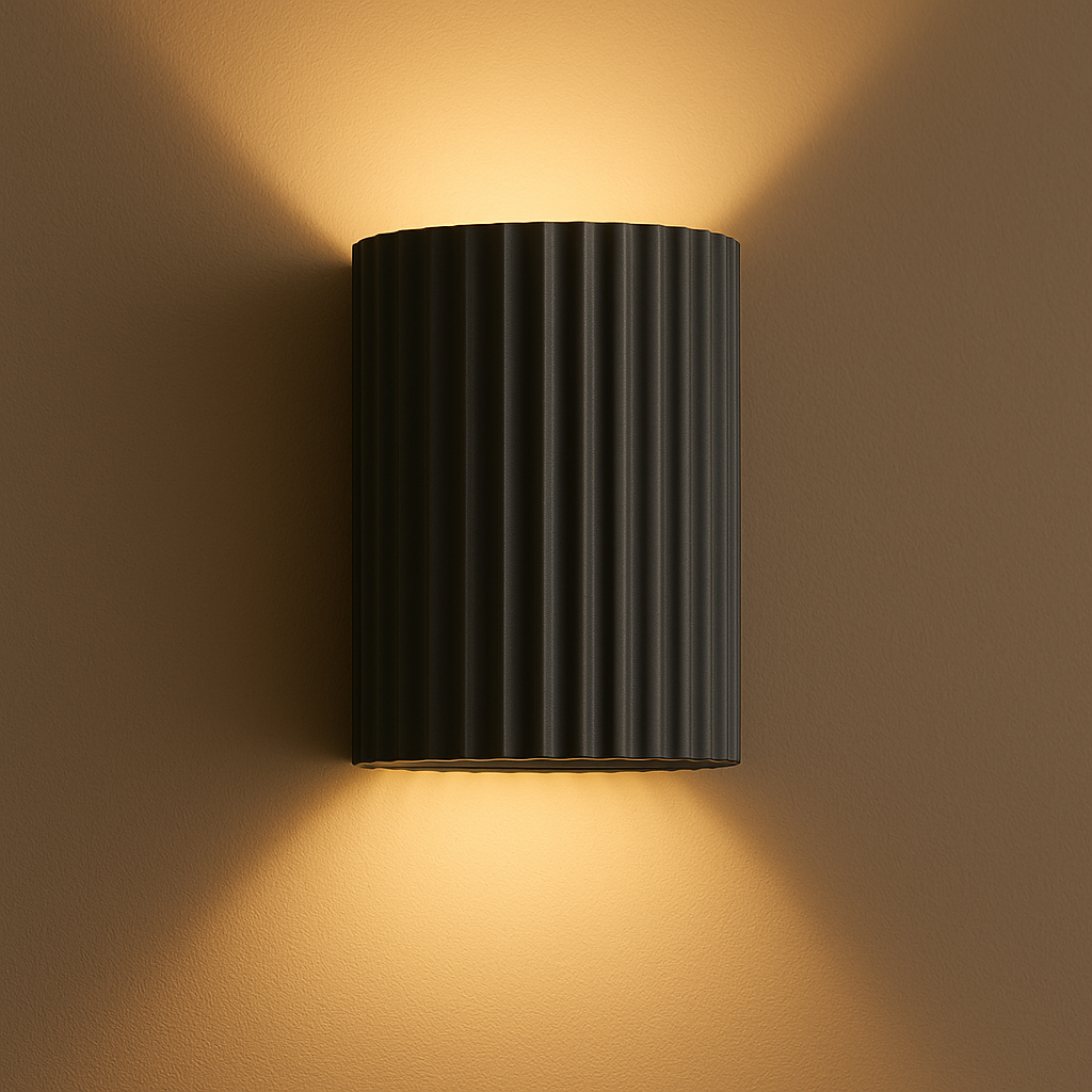 Sculptural LED Wall Light – Minimalist Modern Lamp with Soft Up & Down Lighting 3