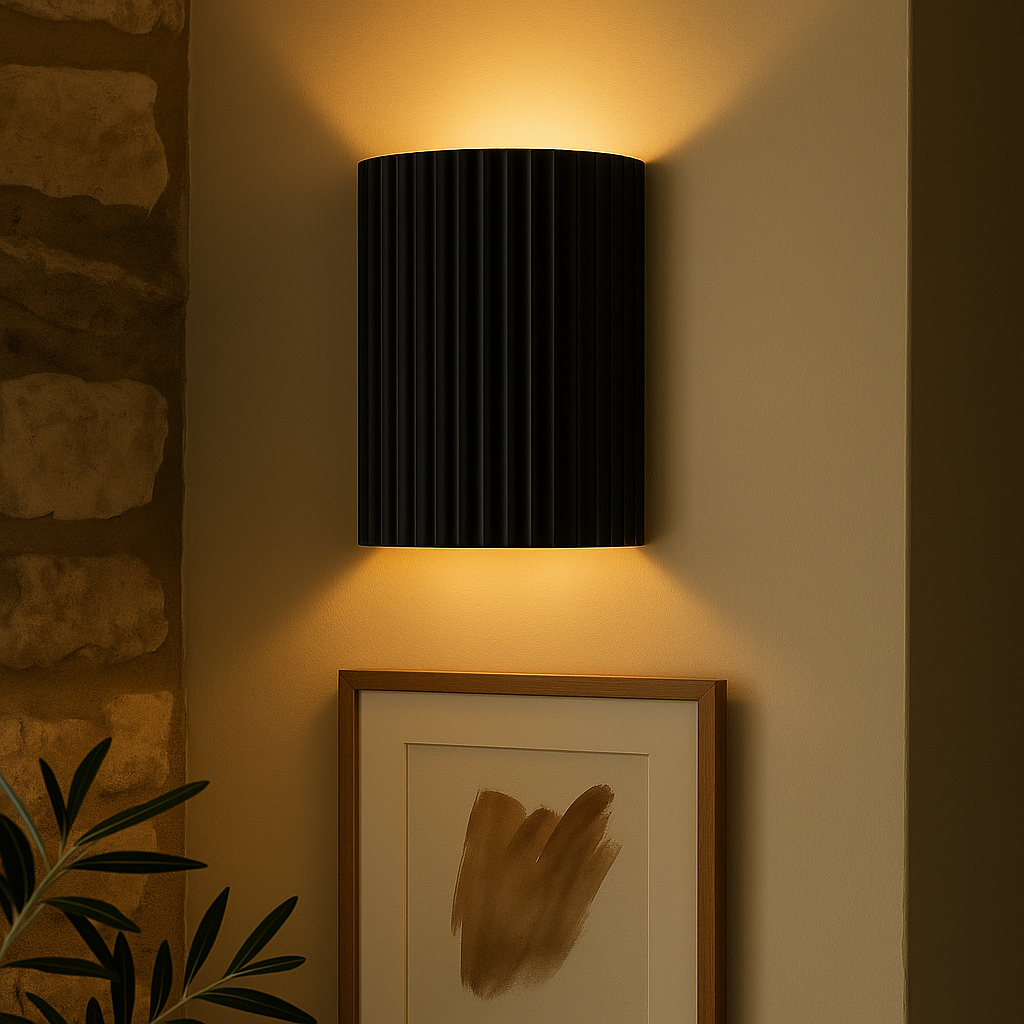 Sculptural LED Wall Light – Minimalist Modern Lamp with Soft Up & Down Lighting 0