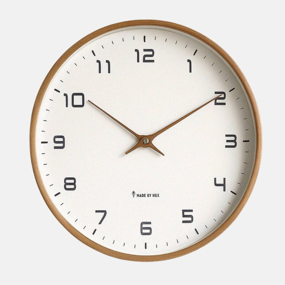 Scandinavian Simplicity Wooden Wall Clock