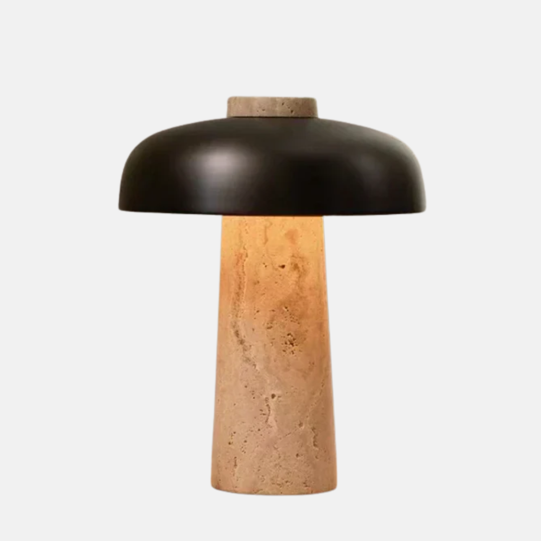 StoneAura | Travertine Table Lighting