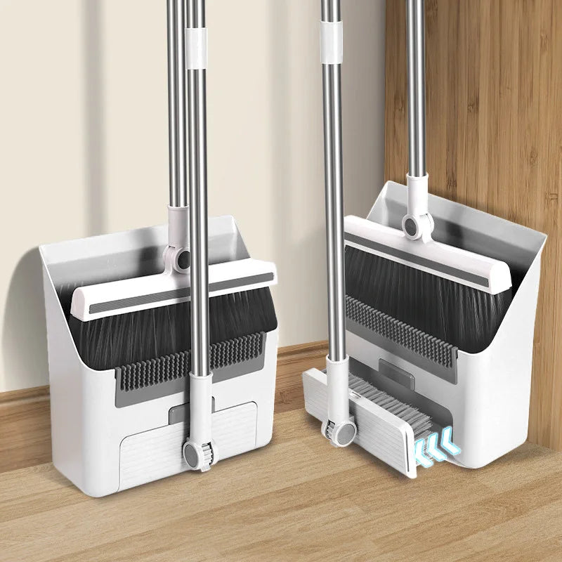 3-in-1 Broom and Dustpan Set with Floor Brush – Ergonomic Anti-Hair Technology for Efficient Cleaning in Home and Kitchen 6