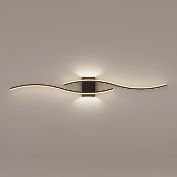 Modern wall light fixture on a neutral background