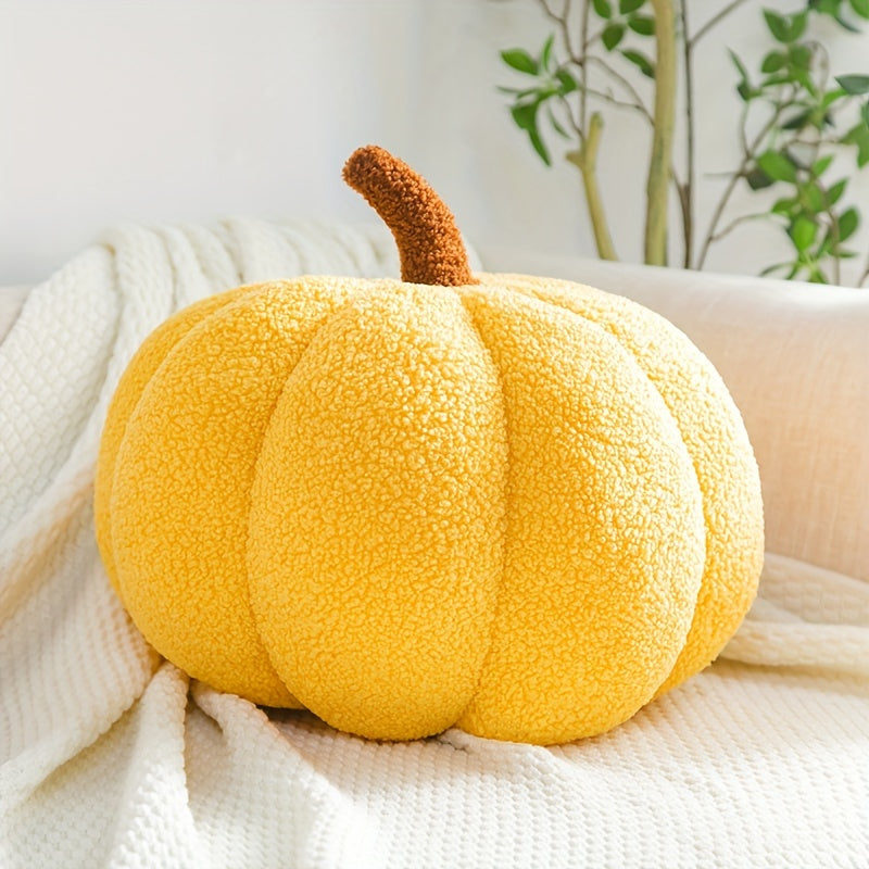 Cozy Pumpkin Cushion – Soft Plush Decorative Pillow for Fall, Halloween & Home Decor – Cute & Comfortable Accent