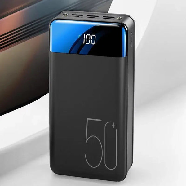 50,000mAh Power Bank Portable Charger with Fast Charging for Smartphones, Tablets, and Laptops – Compact Design 0
