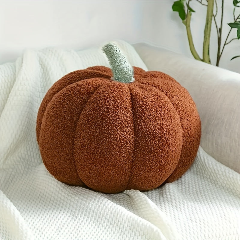 Cozy Pumpkin Cushion – Soft Plush Decorative Pillow for Fall, Halloween & Home Decor – Cute & Comfortable Accent