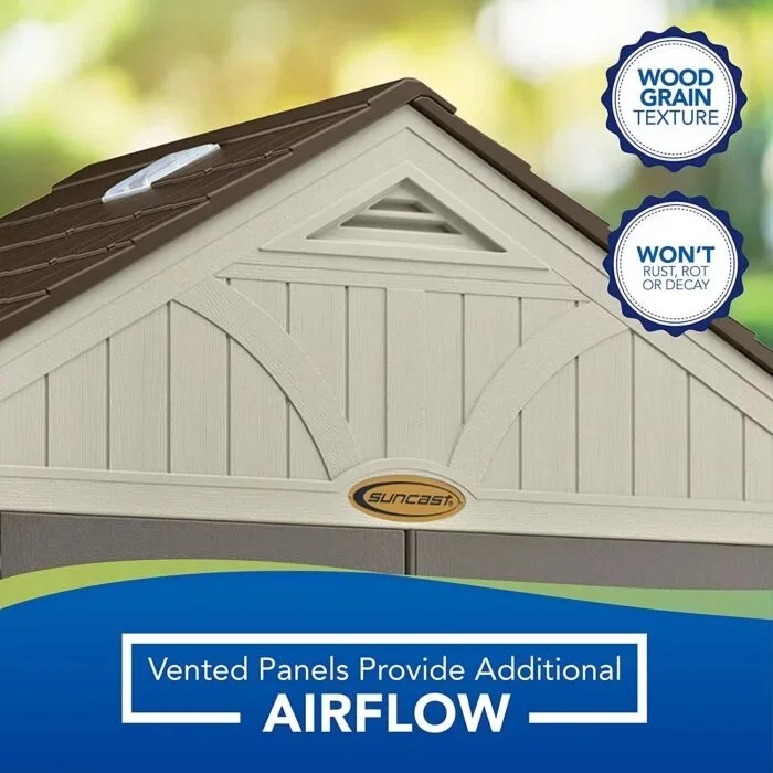 Suncast BMS8400D “4 x 8” Tremont Storage Shed