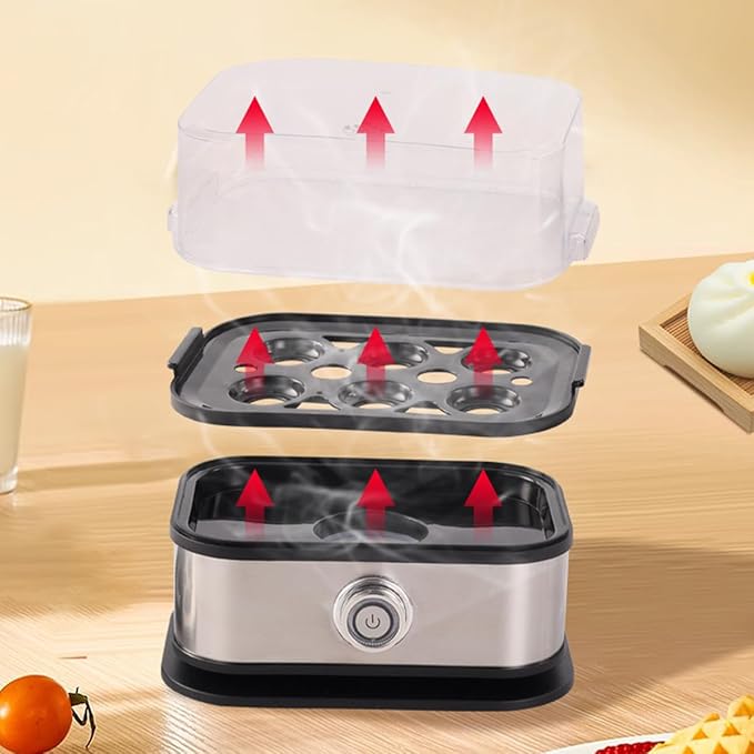 Electric Egg Cooker for 6 Eggs – Compact, Multifunctional & Easy to Use