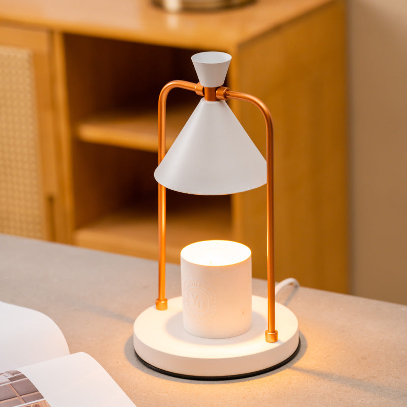 Luxury Candle Warmer Lamp – Elegant Fragrance Light with Adjustable Heat & Lampshade
