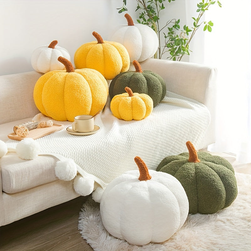 Cozy Pumpkin Cushion – Soft Plush Decorative Pillow for Fall, Halloween & Home Decor – Cute & Comfortable Accent