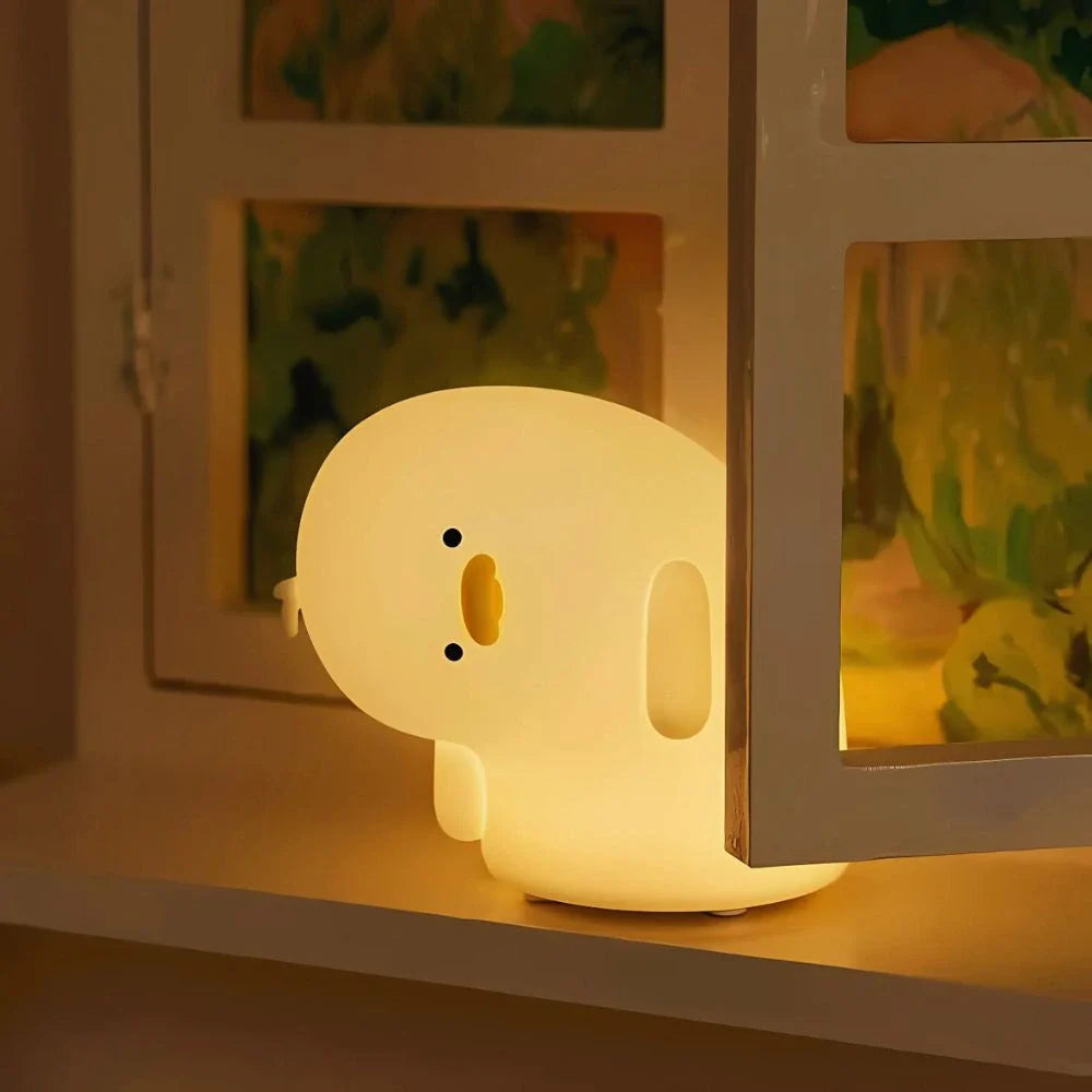 Cute Animal Night Light – Soft Silicone Kids’ Lamp with Color Change & Rechargeable Design