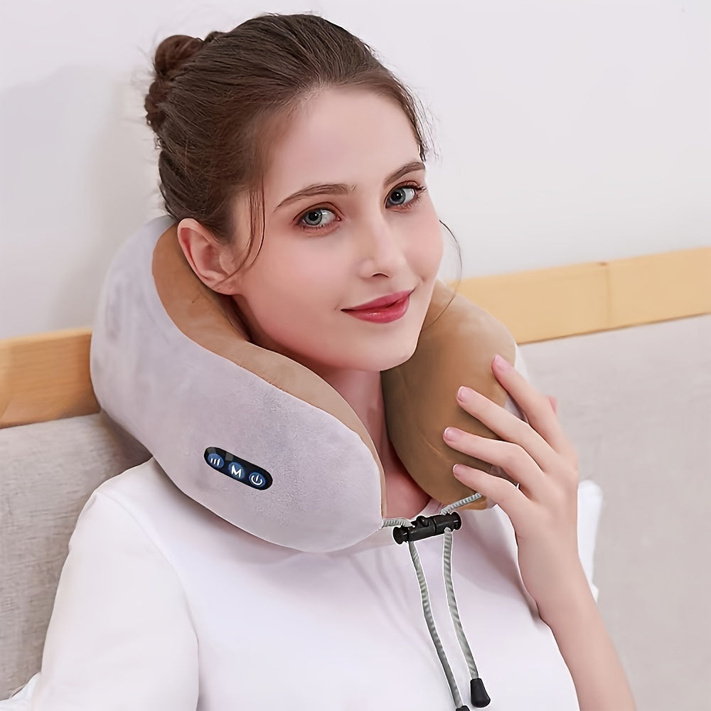 Multifunctional Cervical Massager – Portable Neck Support Pillow for Home & Travel