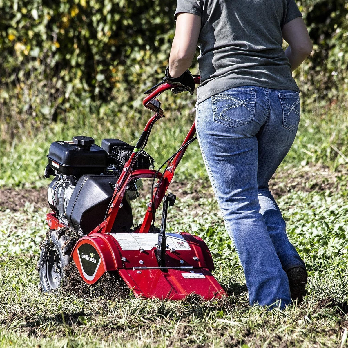 Earthquake® 33970 Victory™ Rear Tine Tiller, Powerful 212cc 4-Cycle Viper™ Engine