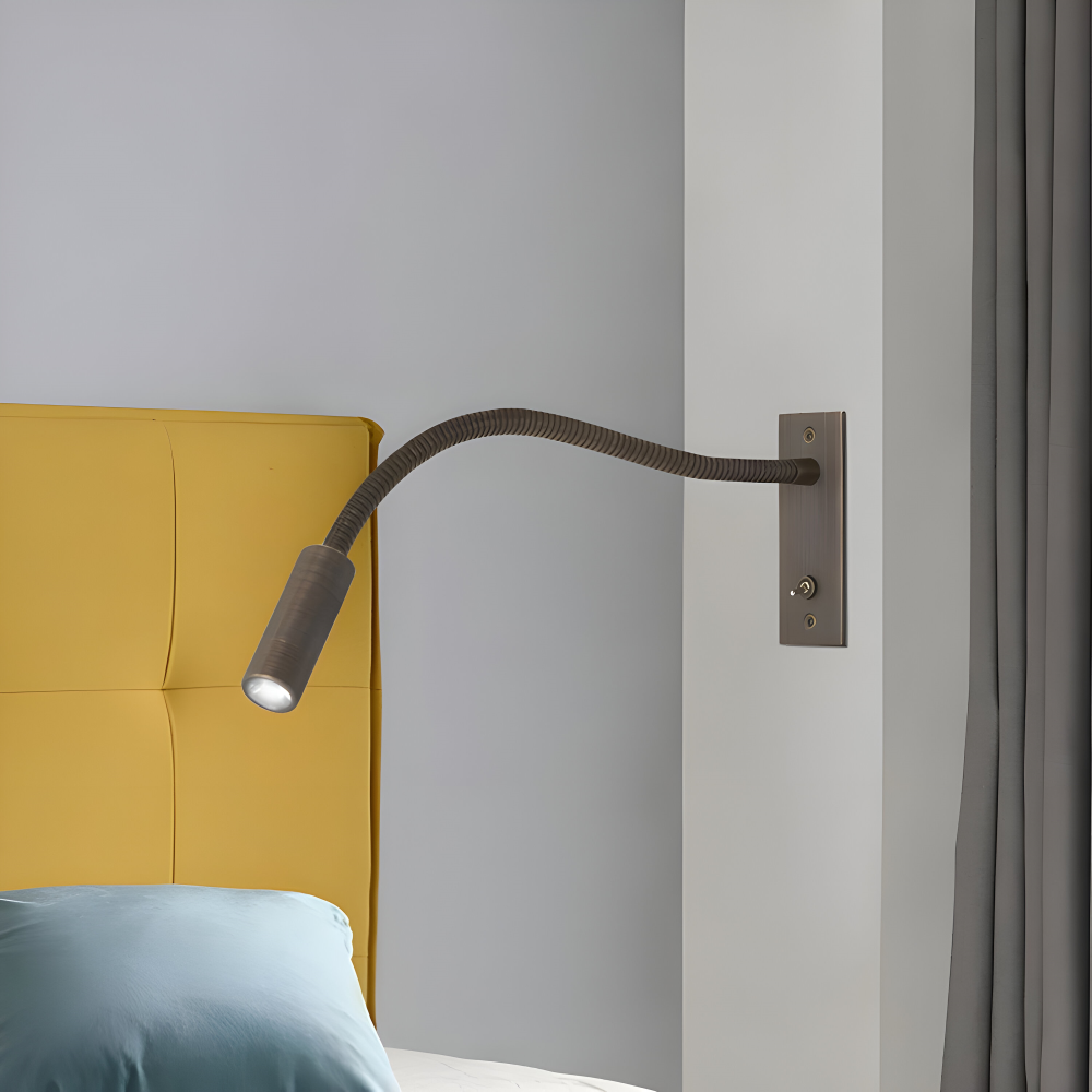 Adjustable Gooseneck Wall Light – Modern LED Wall Lamp with Flexible Arm for Reading and Task Lighting 1