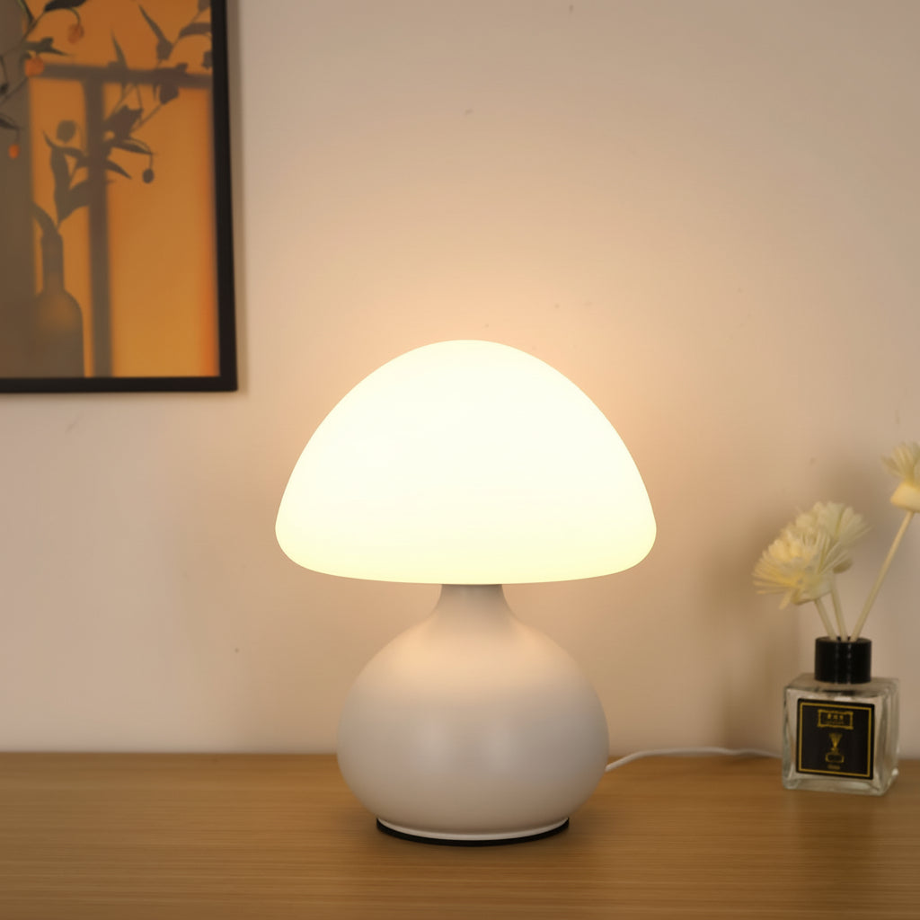 Adjustable LED Mushroom Table Lamp with Three-Color Lighting – Modern Bedside and Living Room Lamp for Eye Protection 2