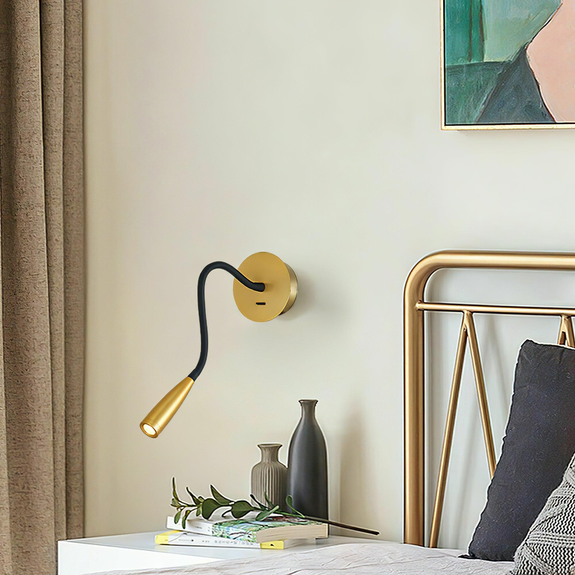 Adjustable LED Wall Light Sconce with Rotary Head – Indoor Wall Lamp in Gold and Brushed Bronze Finish 6