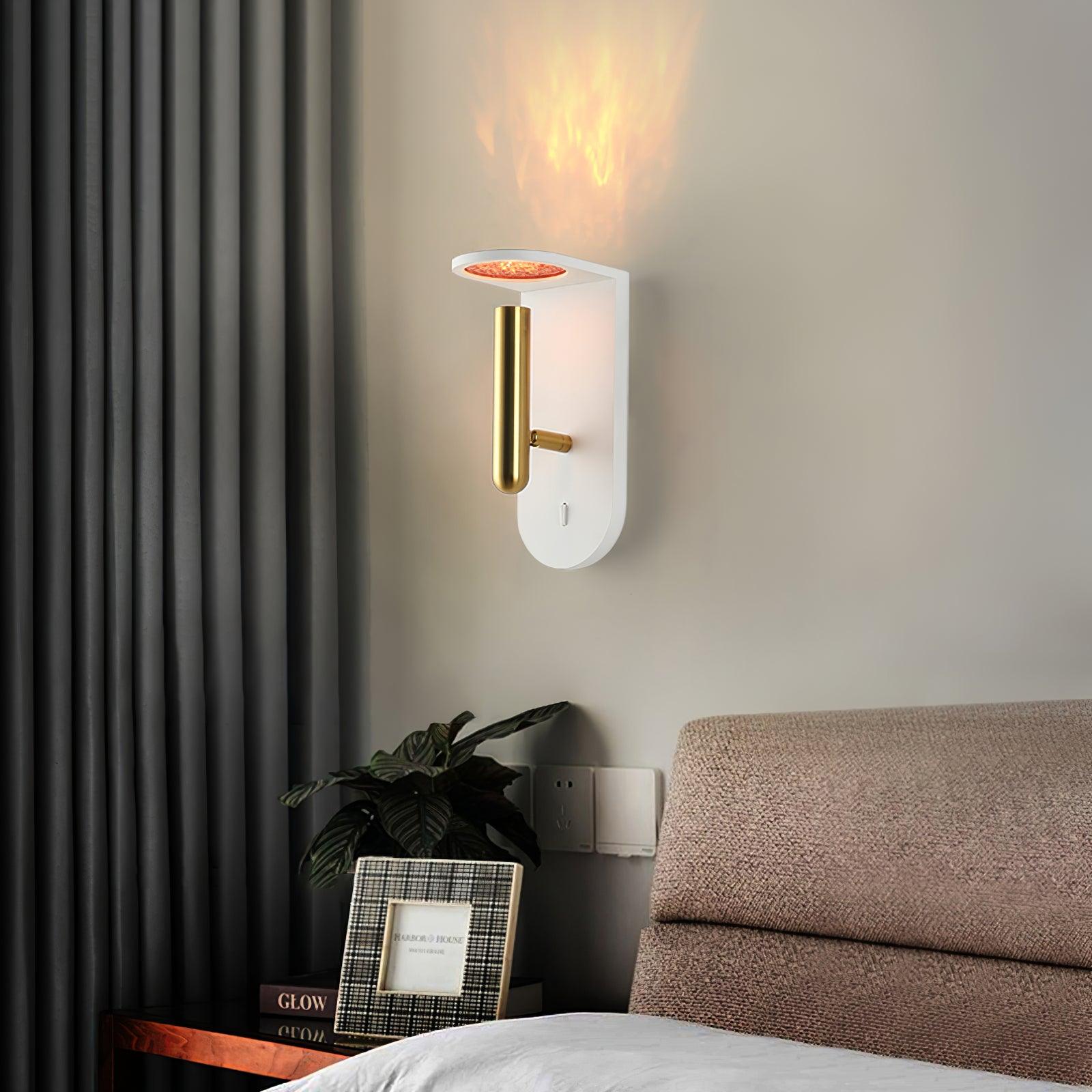 Adjustable LED Wall Sconce Lamp – Modern Wall Lights for Bedroom in White and Black, Compact Design with Multiple Light Temperatures 2
