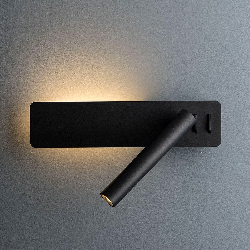 Adjustable Wall Light with Integrated LED – Minimalist Design for Modern Spaces, 350° Rotation and 90° Tilt 1