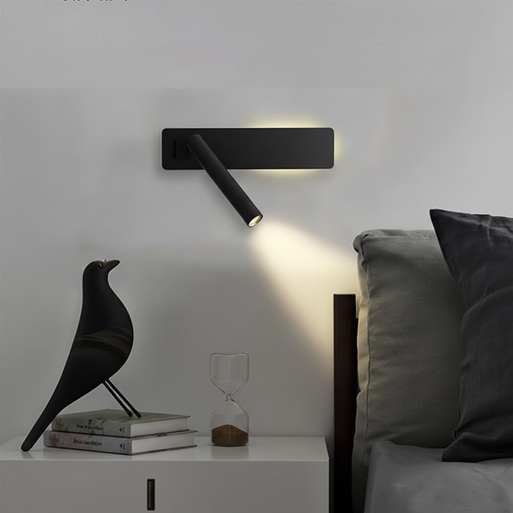 Adjustable Wall Light with Integrated LED – Minimalist Design for Modern Spaces, 350° Rotation and 90° Tilt 2