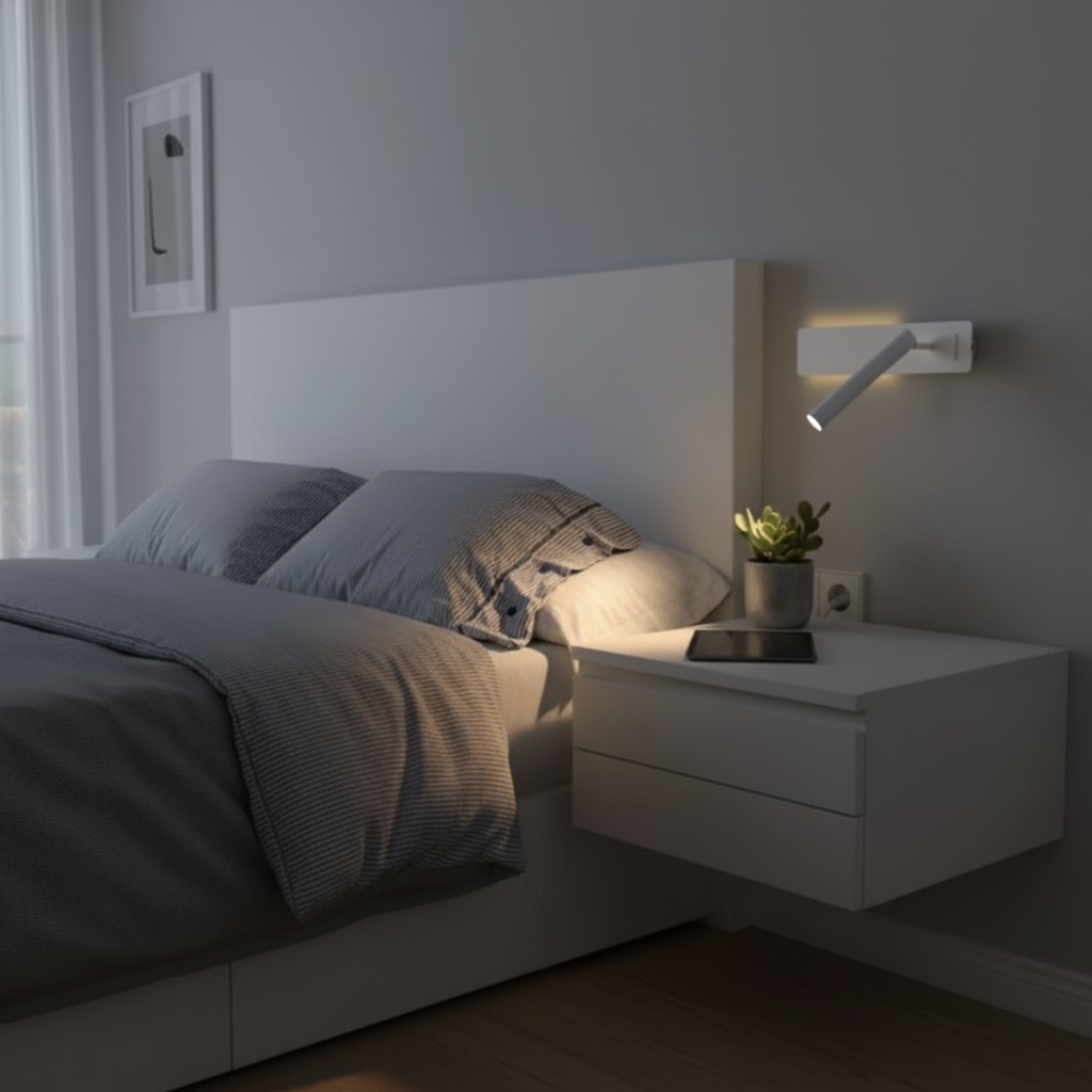 Adjustable Wall Light with Integrated LED – Minimalist Design for Modern Spaces, 350° Rotation and 90° Tilt 3