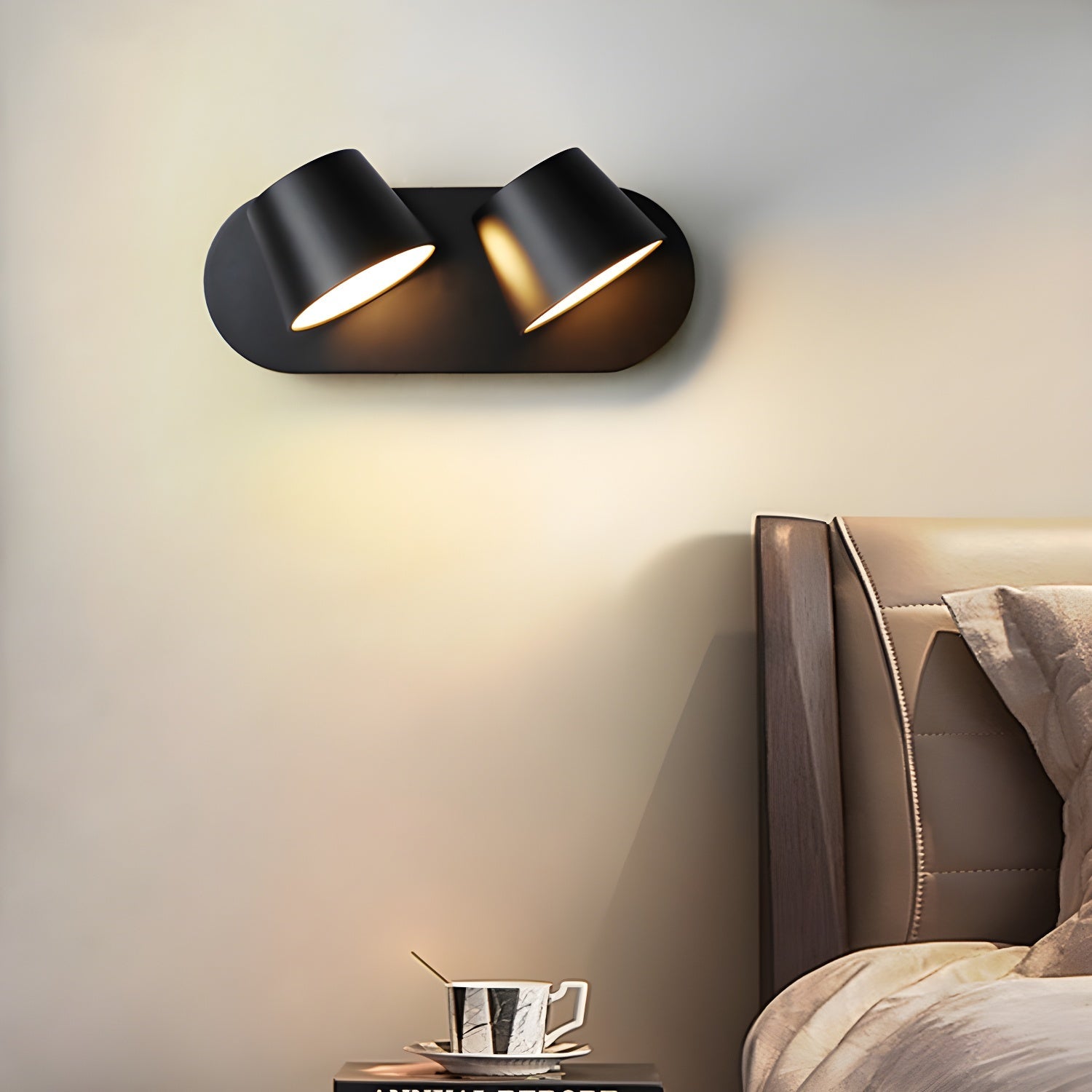 Angle Adjustable LED Wall Lamp with 360° Rotation – Modern Wall Sconce Lighting for Reading, Metal and Acrylic Design 5