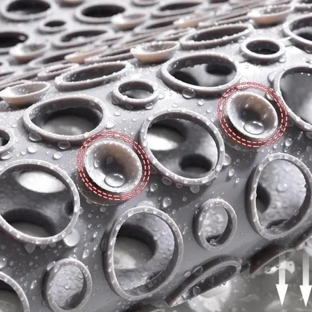 Anti-Slip Shower Mat with Strong Suction Cups – Mildew Resistant Non-Slip Bath Mat for Bathroom and Bathtub Use 7