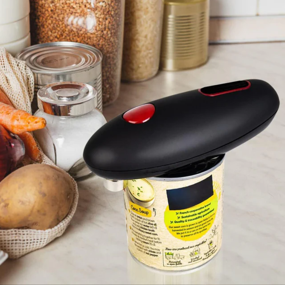Automatic Electric Can Opener with One-Touch Operation – Safe and Easy for All Can Sizes, Battery Operated, Ergonomic Design 3