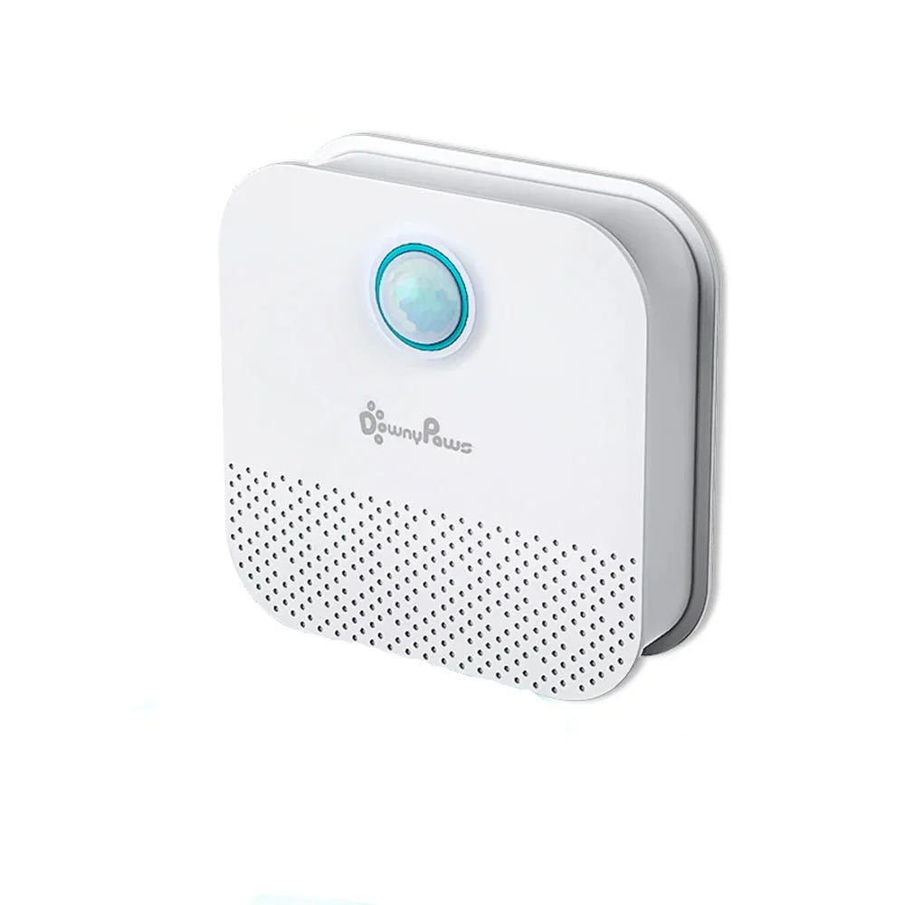 Automatic Odor Eliminator for Cat Litter Trays with Motion Sensor – Compact, Quiet, USB Rechargeable, 99% Odor Neutralization