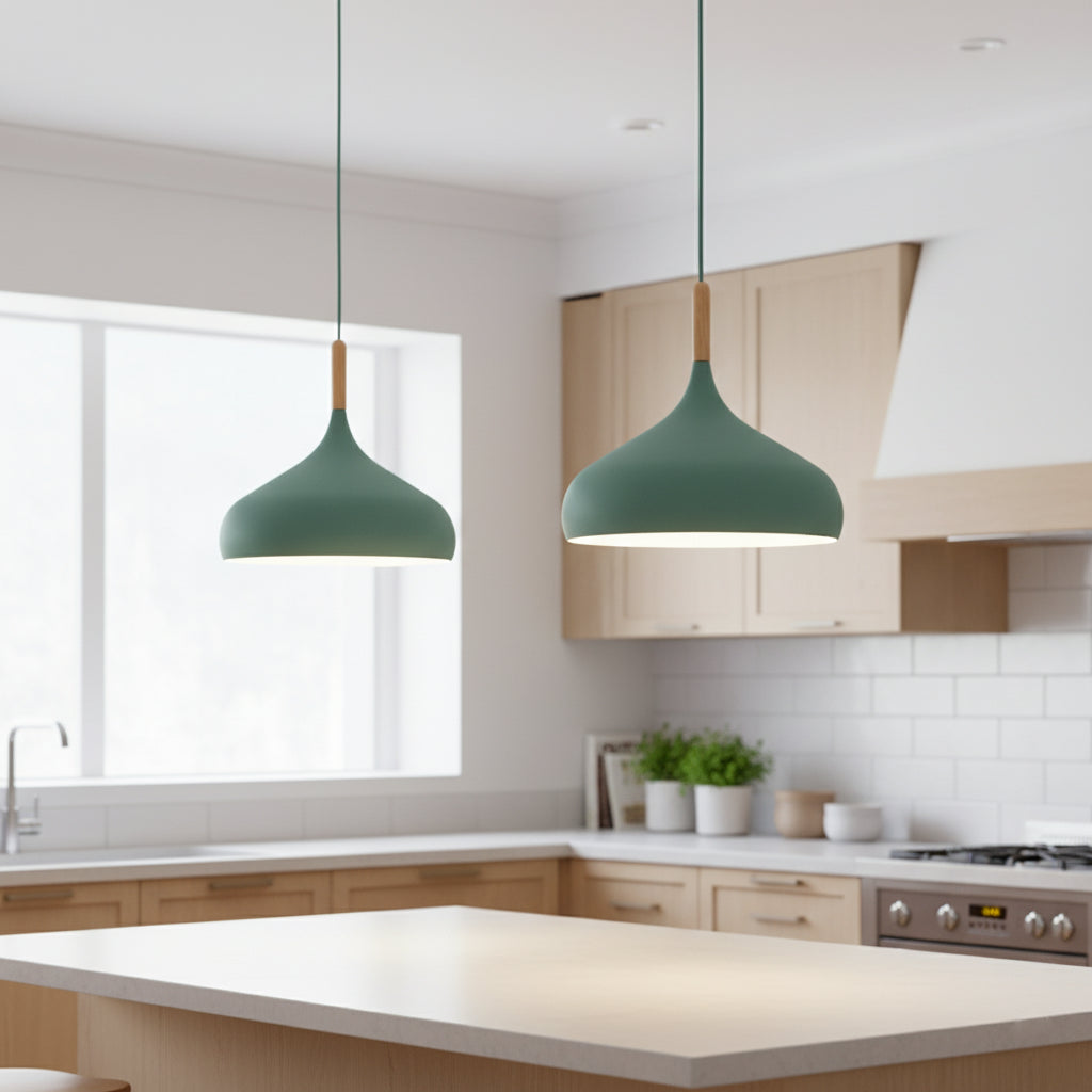 Black Pendant Light – Nordic Minimalist Design with Adjustable Height for Kitchen and Living Room, E27 LED Included 1