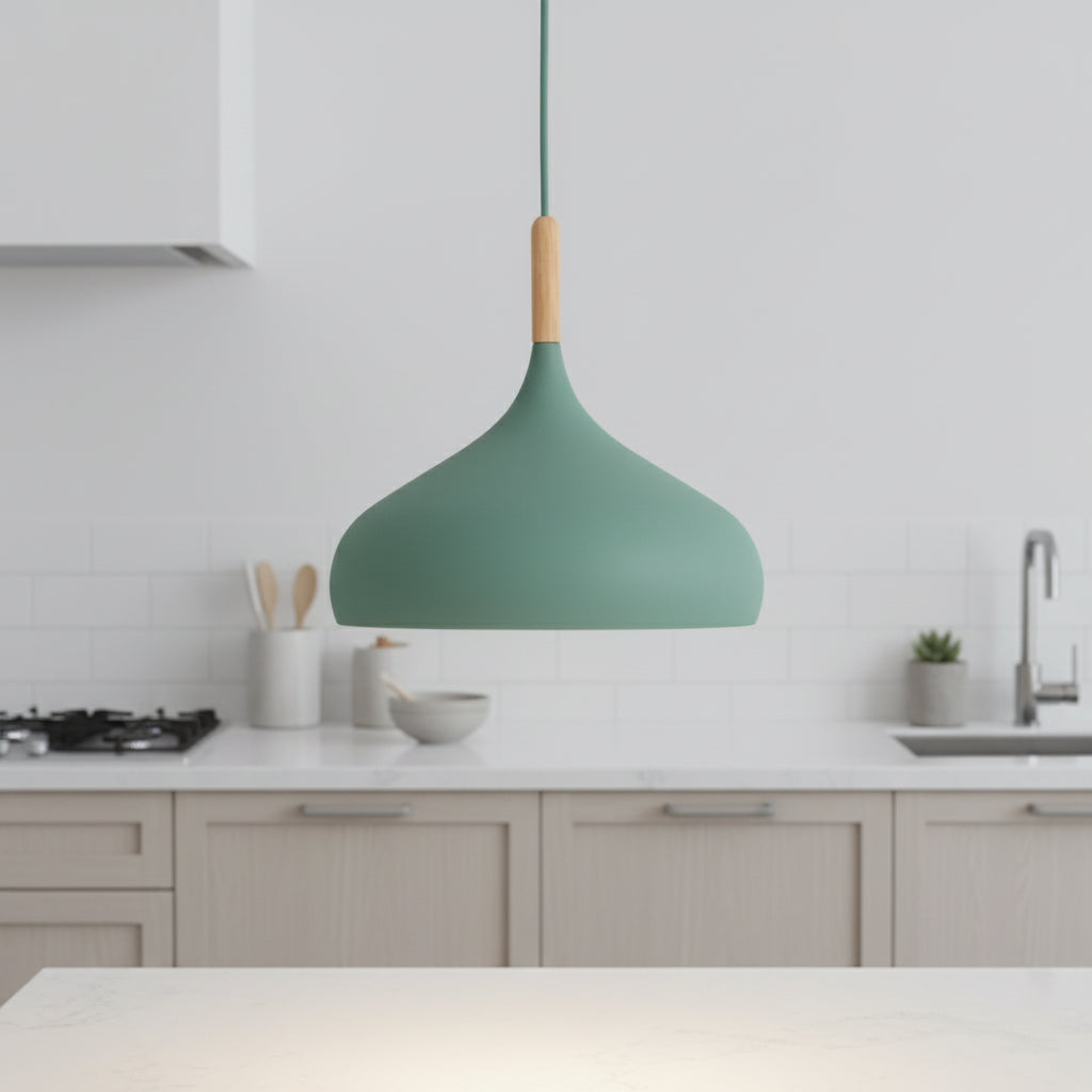 Black Pendant Light – Nordic Minimalist Design with Adjustable Height for Kitchen and Living Room, E27 LED Included 5