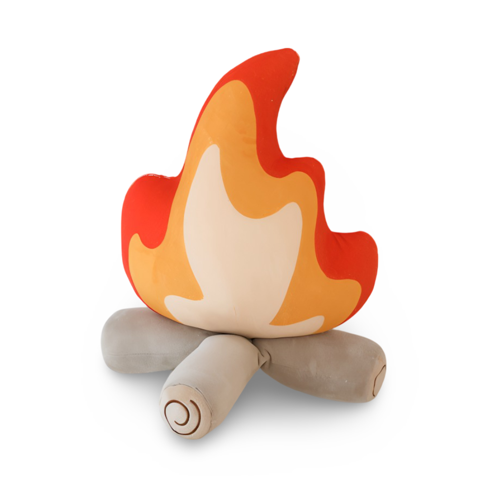 Campfire Inspired Decorative Pillow – Plush Throw Pillow for Couch, Cozy Home Accent, 27x30cm or 40x45cm 0