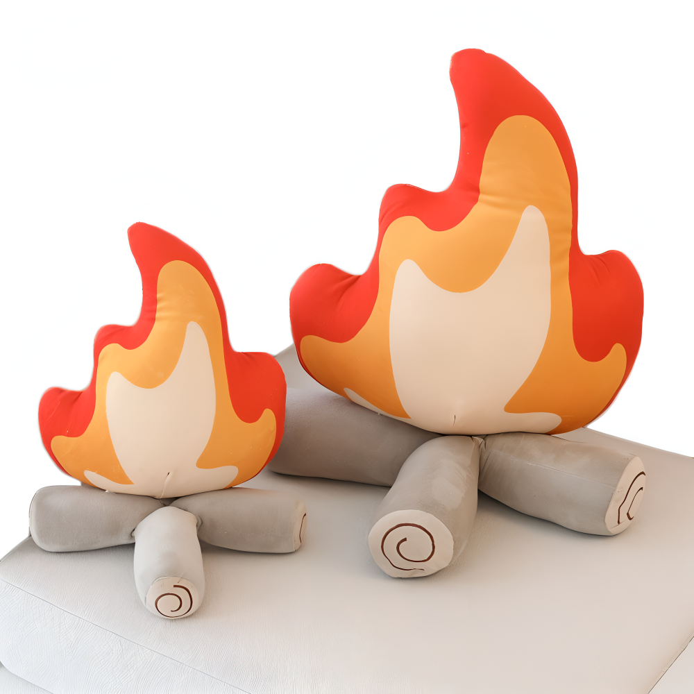 Campfire Inspired Decorative Pillow – Plush Throw Pillow for Couch, Cozy Home Accent, 27x30cm or 40x45cm 1