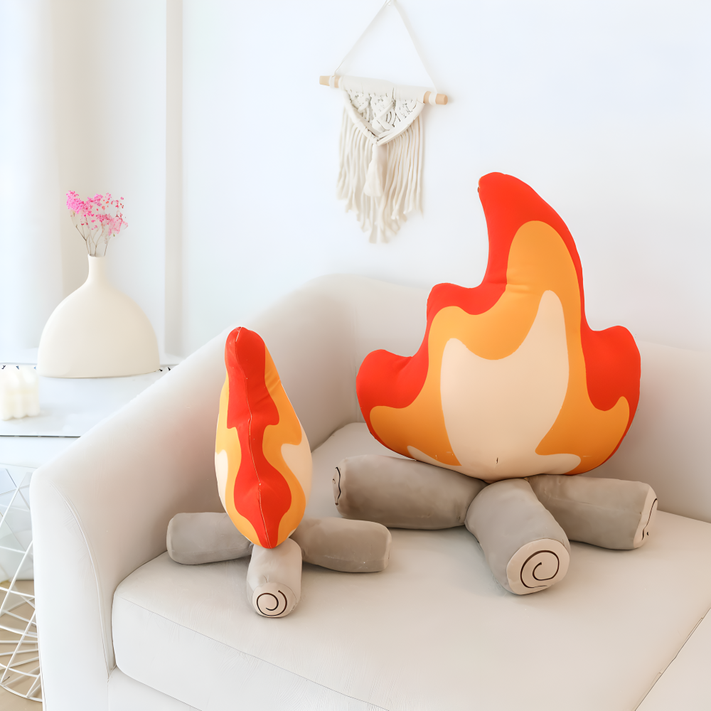 Campfire Inspired Decorative Pillow – Plush Throw Pillow for Couch, Cozy Home Accent, 27x30cm or 40x45cm 6