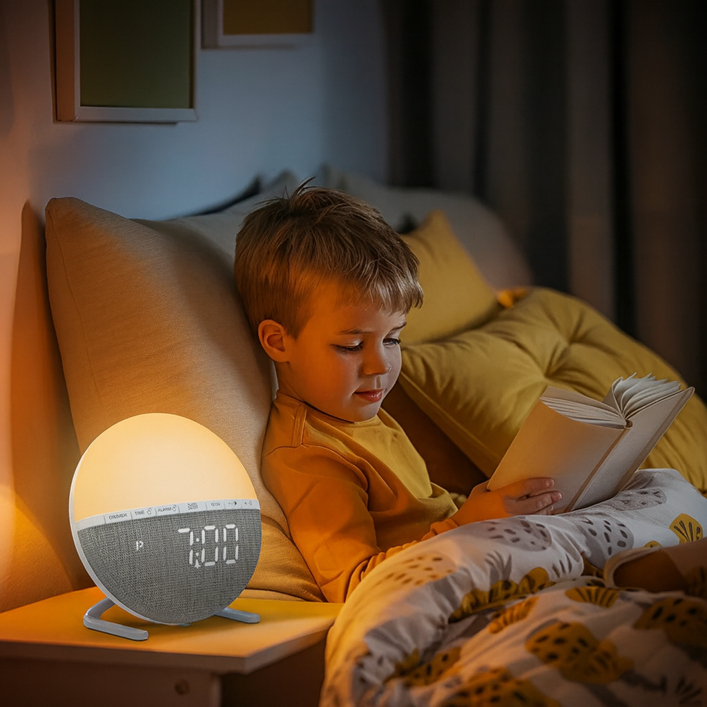 Sunrise Alarm Clock with Natural Sounds and Adjustable Brightness – Light Alarm Clock for Gentle Wake-Up Experience 6