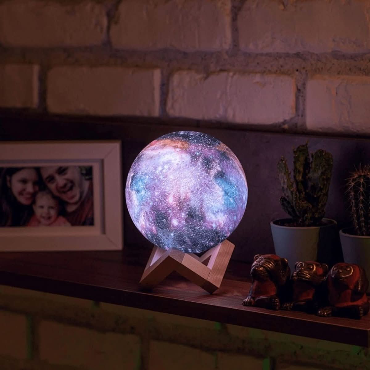 Color Changing LED Night Light Moon Lamp with Remote Control - Dimmable RGB Decorative Table Lamp 4