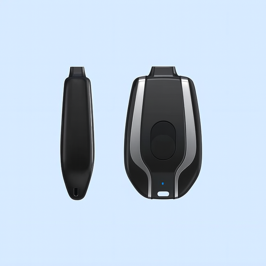 Compact Keychain Power Bank – 1500mAh Portable Charger with Fast Charging for iOS and Type-C Devices 0