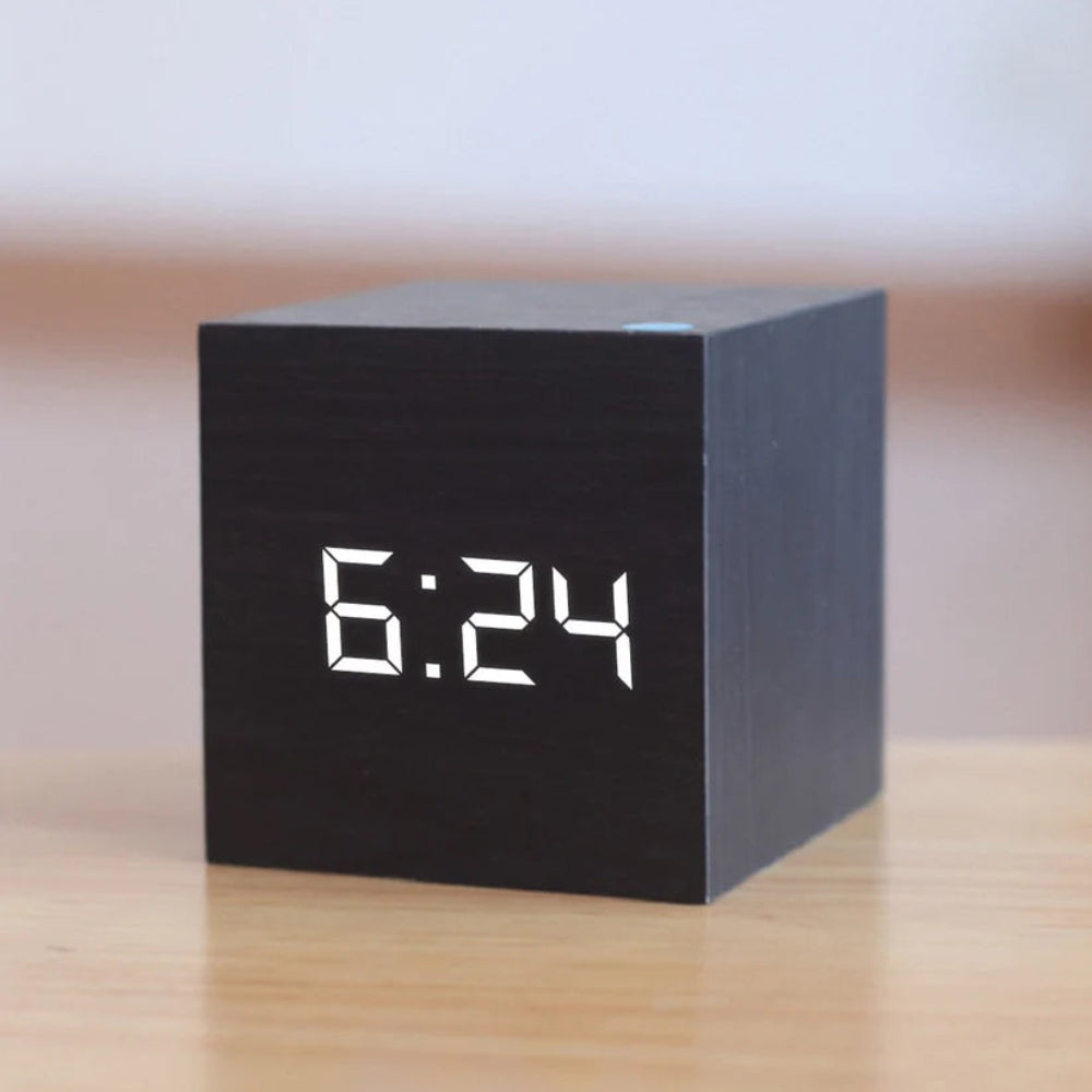 Compact Mini LED Digital Alarm Clock with Adjustable Brightness, Night Mode, and Temperature Display 1