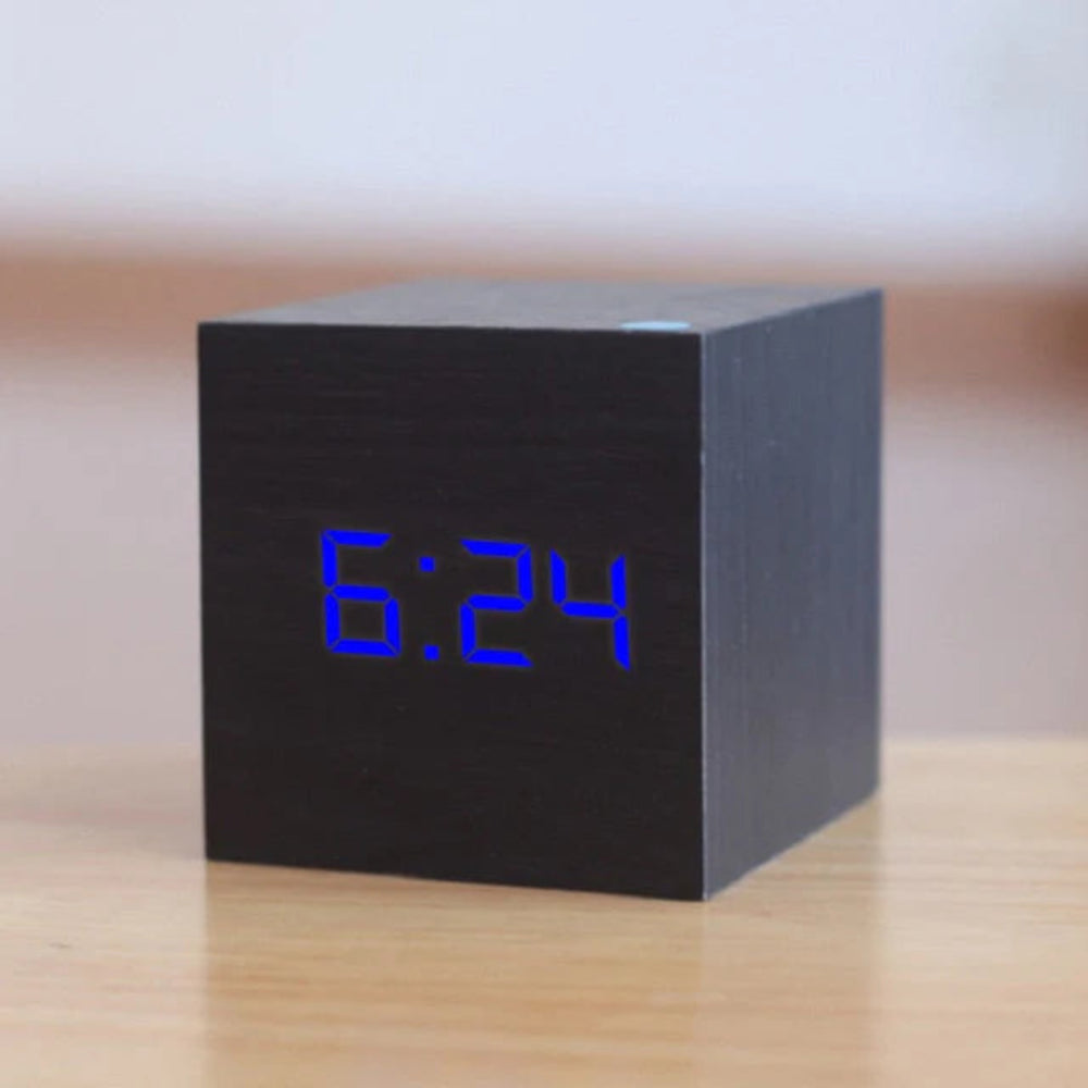 Compact Mini LED Digital Alarm Clock with Adjustable Brightness, Night Mode, and Temperature Display 3